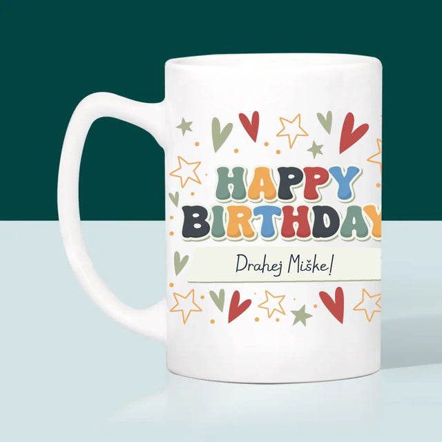 Zdjęcie i Podpis: Happy Birthday - Kubek z Nadrukiem | SK