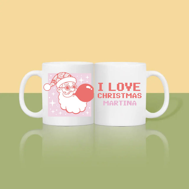 Imię I Podpis: I Love Christmas - Kubek z Nadrukiem | SK