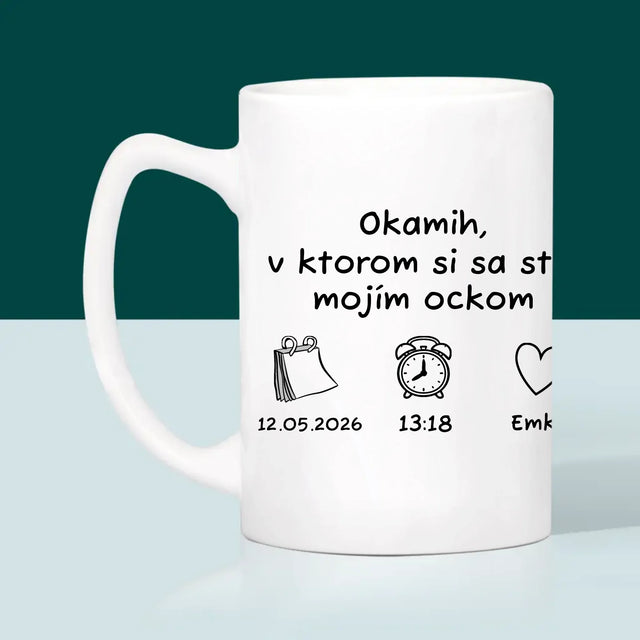 Zdjęcie i Podpis: Zostałeś Tatusiem - Kubek z Nadrukiem | SK