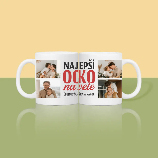 Fotokolaż: Najlepszy Tata Na Całym Świecie - Kubek z Nadrukiem | SK