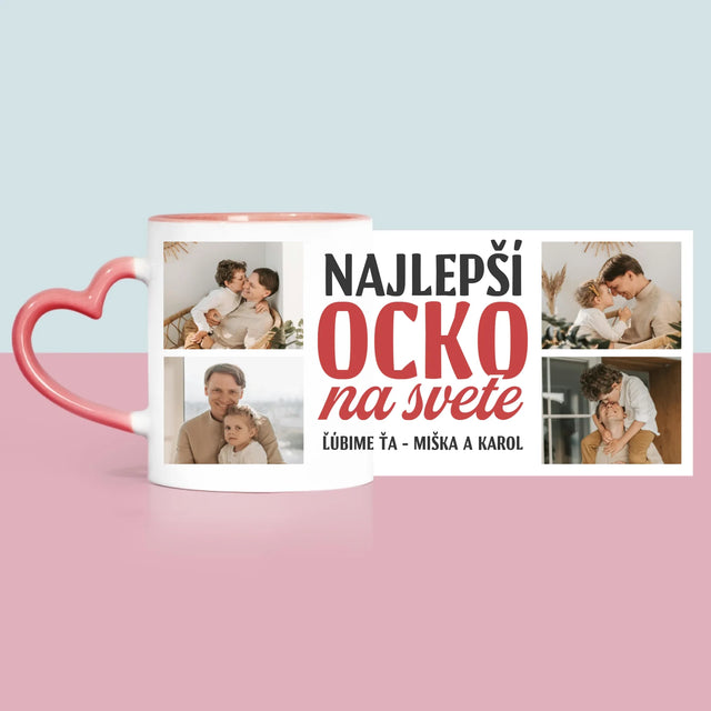 Fotokolaż: Najlepszy Tata Na Całym Świecie - Kubek z Nadrukiem | SK