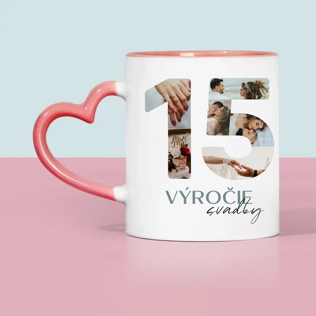 Słowo Ze Zdjęć: 15 Rocznica Ślubu - Kubek z Nadrukiem | SK
