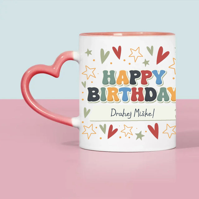 Zdjęcie i Podpis: Happy Birthday - Kubek z Nadrukiem | SK