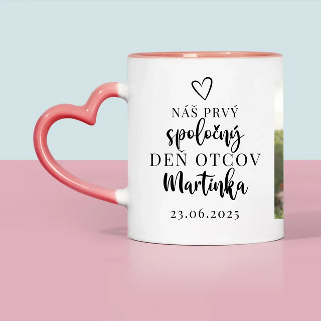 Zdjęcie I Podpis: Pierwszy Dzień Tatusia - Kubek z Nadrukiem | SK