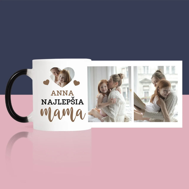 Fotokolaż: Najlepsza Mama Serce - Kubek z Nadrukiem | SK
