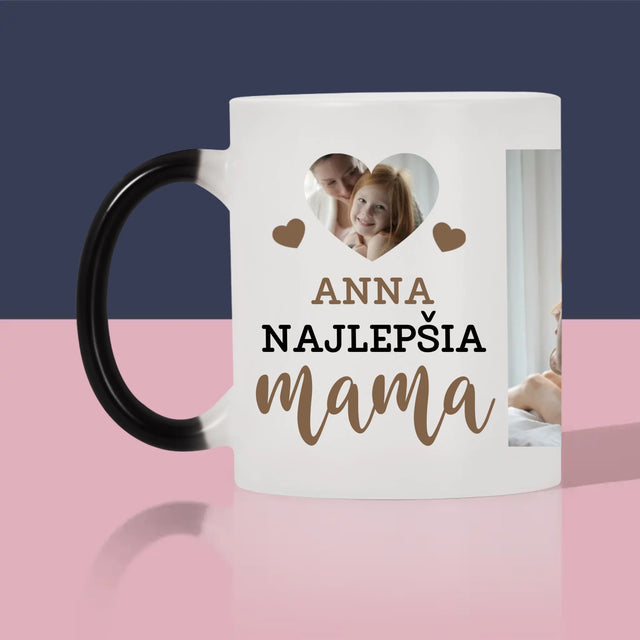 Fotokolaż: Najlepsza Mama Serce - Kubek z Nadrukiem | SK