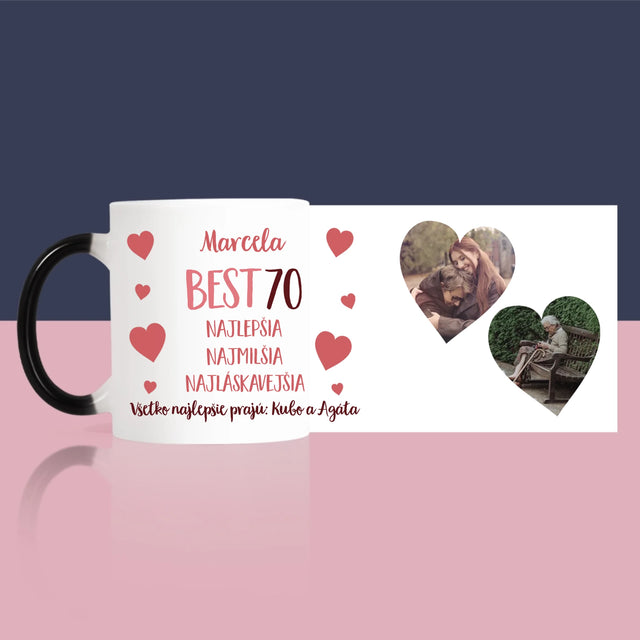 Fotokolaż: Best 70 - Kubek z Nadrukiem | SK