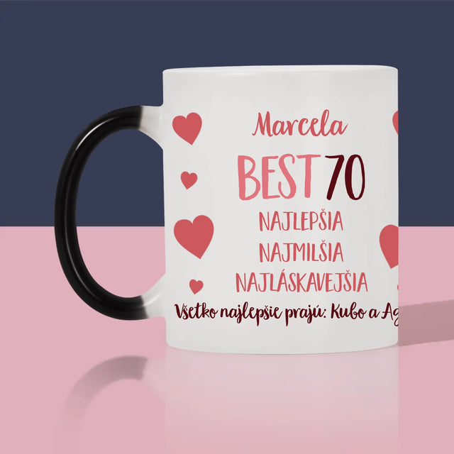 Fotokolaż: Best 70 - Kubek z Nadrukiem | SK