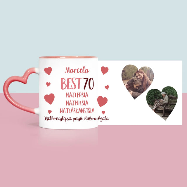 Fotokolaż: Best 70 - Kubek z Nadrukiem | SK