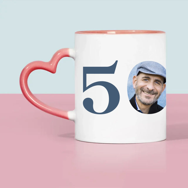 Zdjęcie I Podpis: Kochanemu Tacie Z Okazji 50 Urodzin - Kubek z Nadrukiem | SK