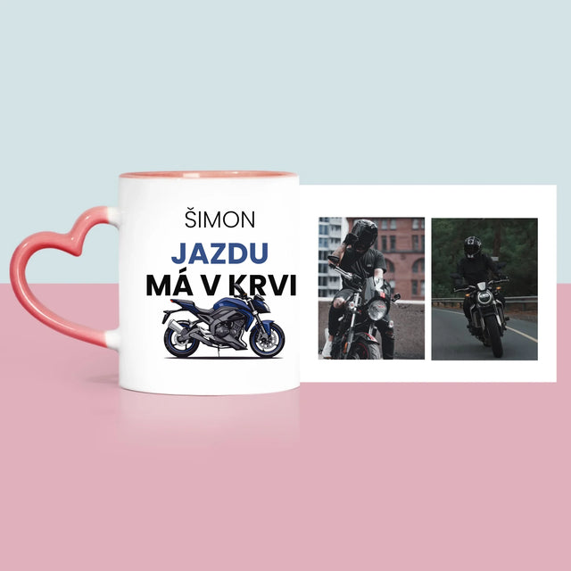 Fotokolaż: Ma Jazdę We Krwi - Kubek z Nadrukiem | SK