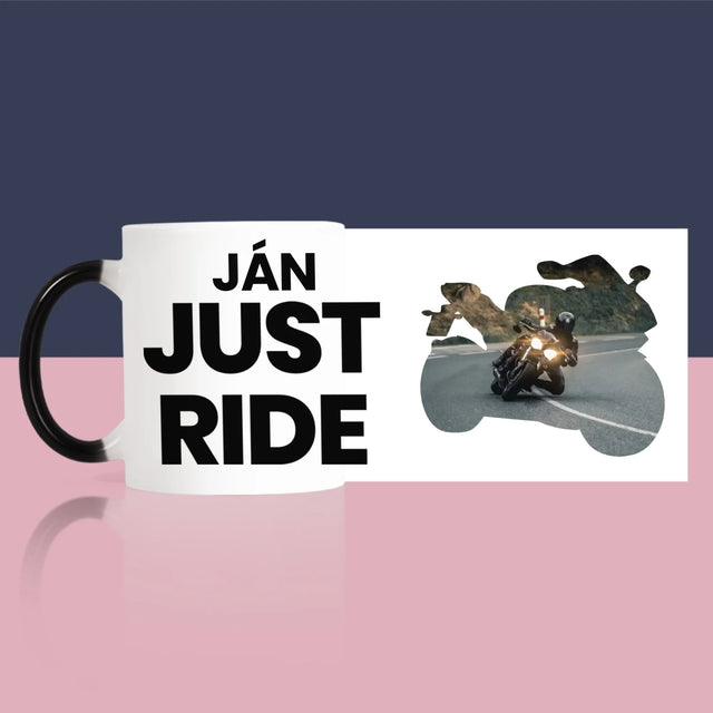 Tvar Z Fotografií: Just Ride - Hrnček