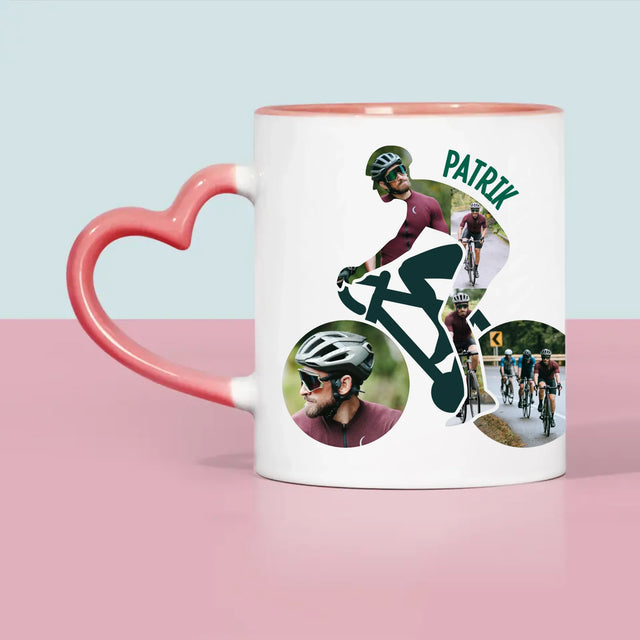 Tvar Z Fotografií: Život Je Lepší Na Bicykli - Hrnček
