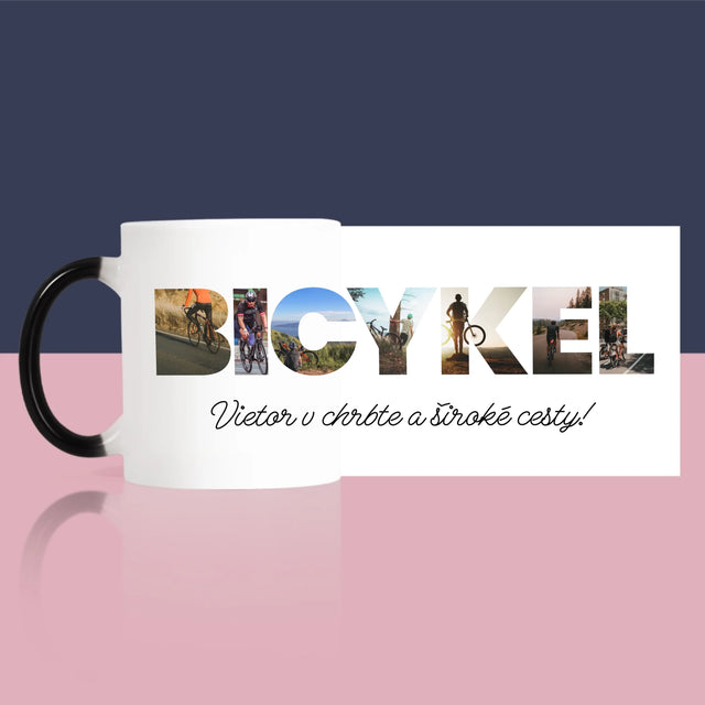 Slovo Z Fotografií: Bicykel - Hrnček