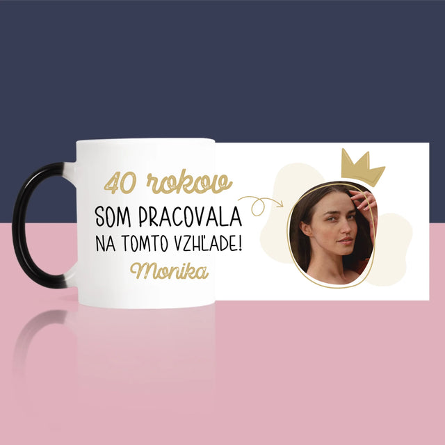 Fotografia A Podpis: Na Tomto Vzhľade Som Pracovala 40 Rokov - Hrnček