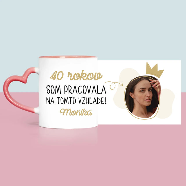 Fotografia A Podpis: Na Tomto Vzhľade Som Pracovala 40 Rokov - Hrnček