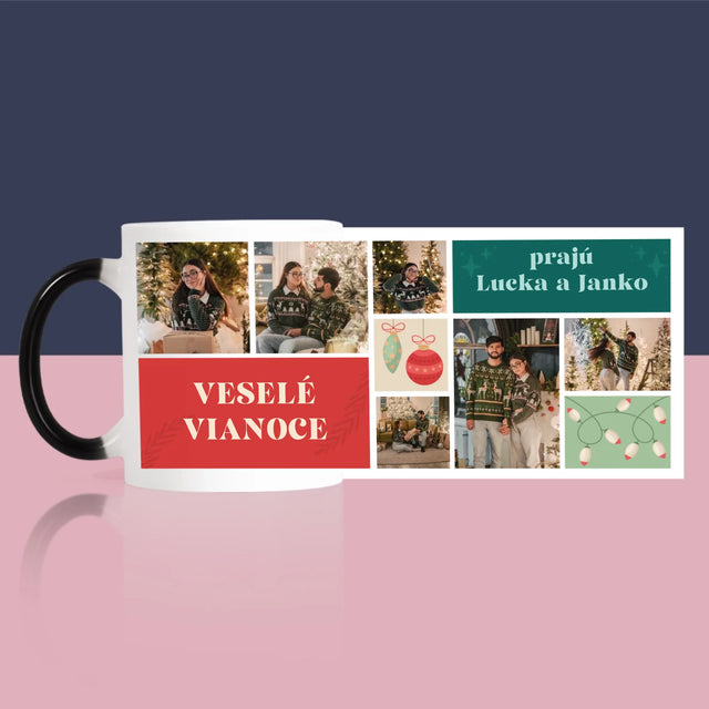 Fotokoláž: Vianočné Fotografie - Hrnček