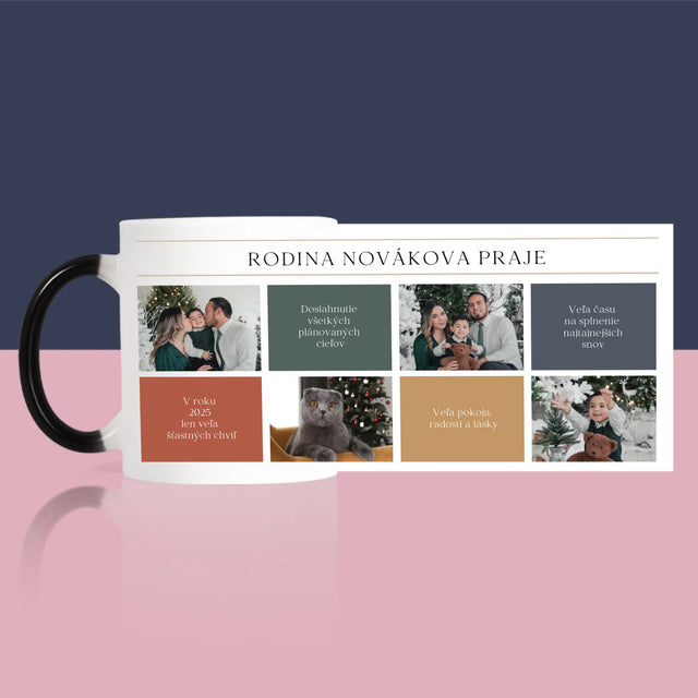 Fotokoláž: Veselé Vianoce Venovanie - Hrnček