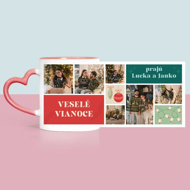 Fotokoláž: Vianočné Fotografie - Hrnček