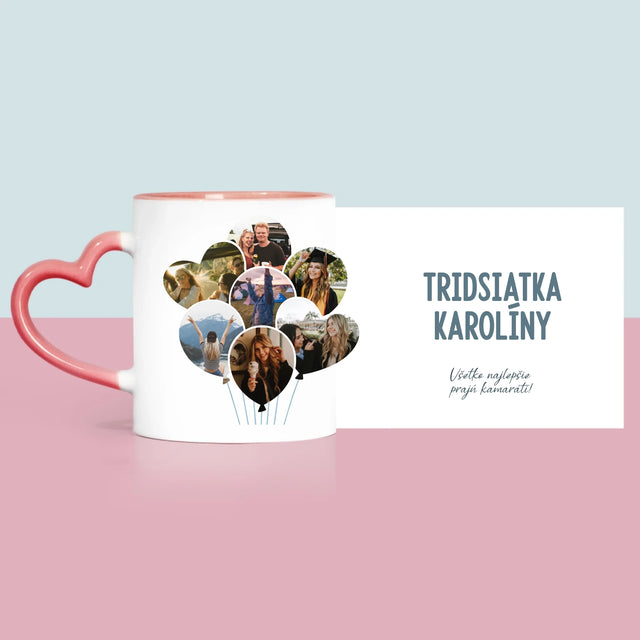 Tvar Z Fotografií: Tridsiatka Balóny - Hrnček