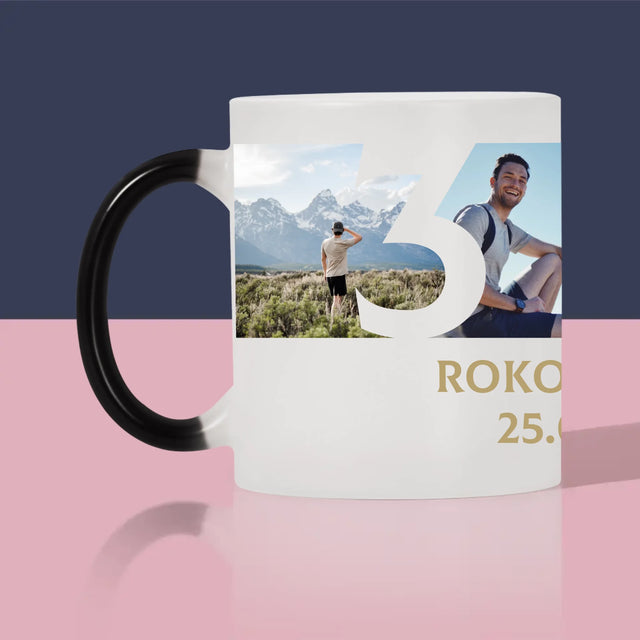 Fotokoláž: 30 Rokov Číslo Fotografie - Hrnček