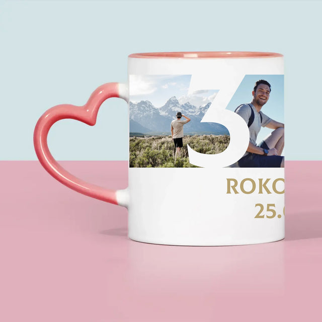 Fotokoláž: 30 Rokov Číslo Fotografie - Hrnček