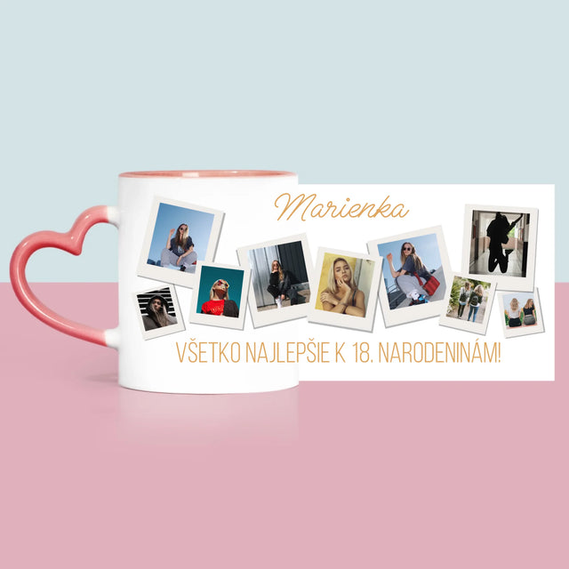 Fotokoláž: Narodeninové Priania - Hrnček