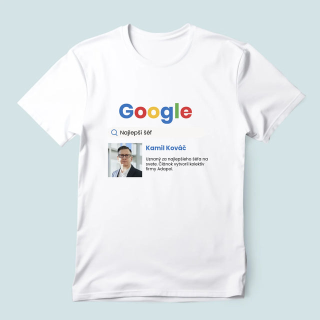 Fotografia A Podpis: Najlepší Šéf Výsledky Google - Pánske Tričko