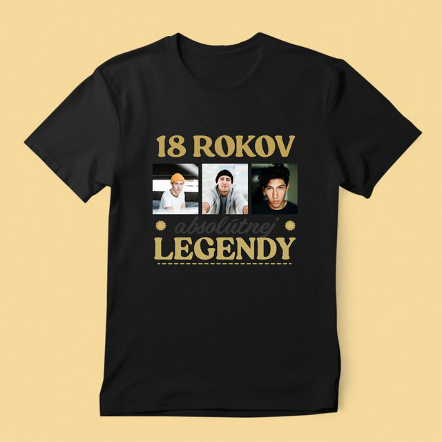 Fotokolaż: 18 Lat Bycia Legendą - Koszulka Męska | SK