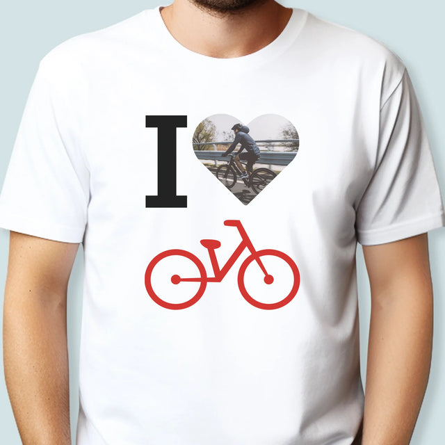 Zdjęcie: I Love Rower - Koszulka Męska z Nadrukiem | SK