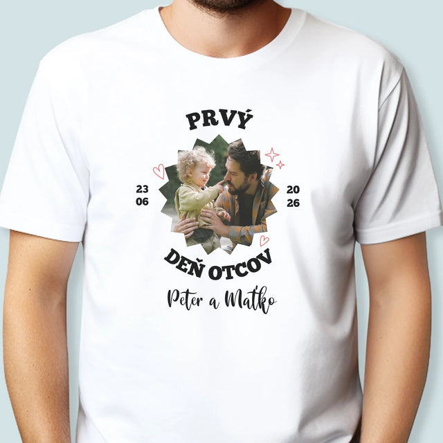 Fotografia A Podpis: Prvý Deň Otcov Spolu - Pánske Tričko