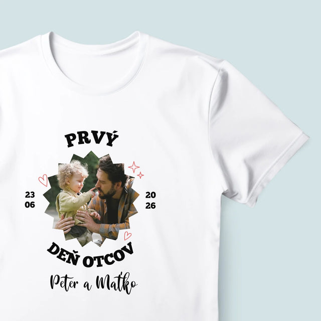 Fotografia A Podpis: Prvý Deň Otcov Spolu - Pánske Tričko