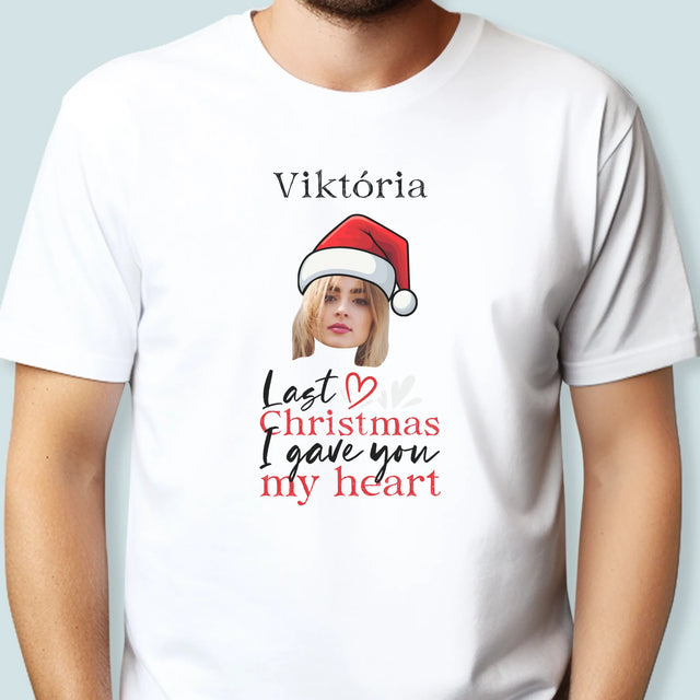 Fotografia A Podpis: Last Christmas I Gave You My Heart - Pánske Tričko
