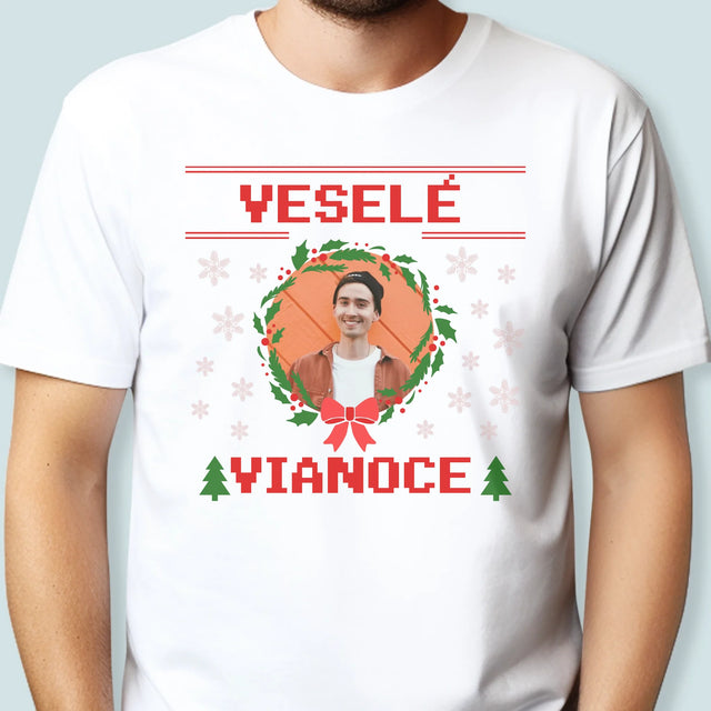 Fotografia A Podpis: Vianočný Sveter - Pánske Tričko