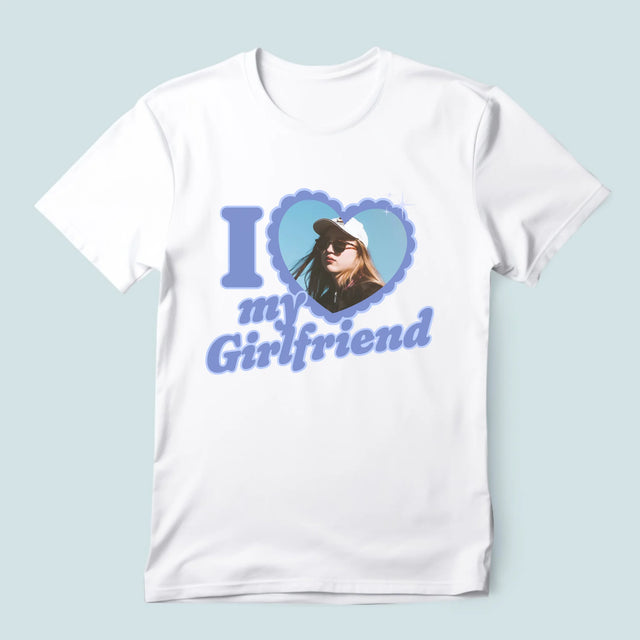 Fotografia A Podpis: I Love My Girlfriend - Pánske Tričko