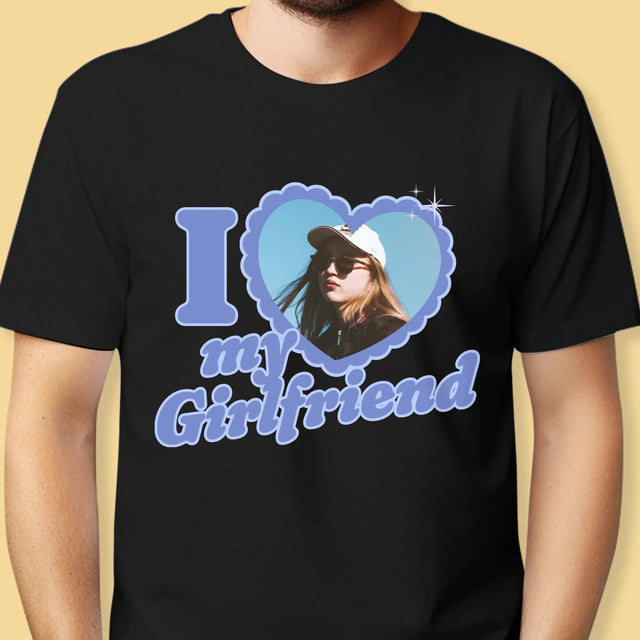 Fotografia A Podpis: I Love My Girlfriend - Pánske Tričko