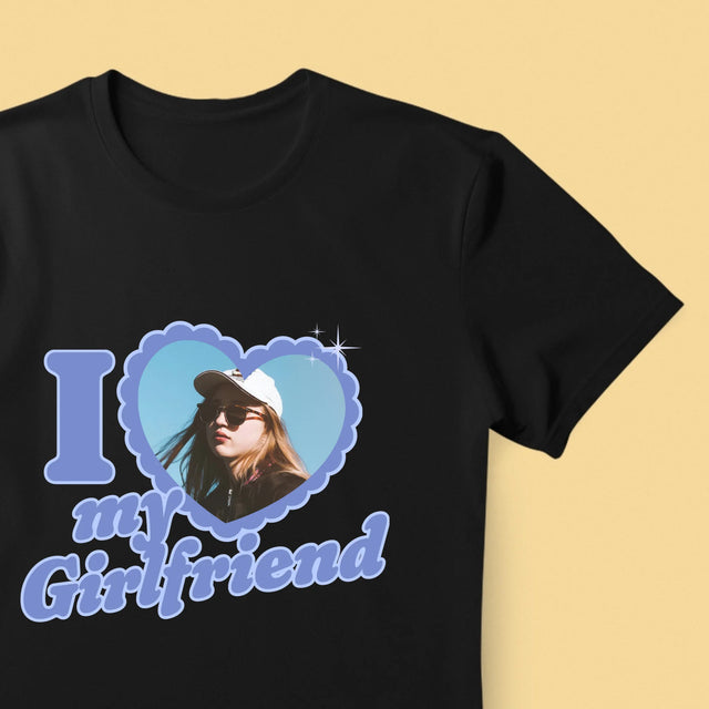 Fotografia A Podpis: I Love My Girlfriend - Pánske Tričko