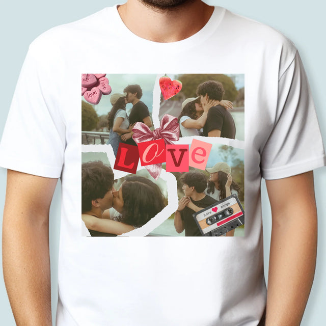 Fotokoláž: Love Retro - Pánske Tričko