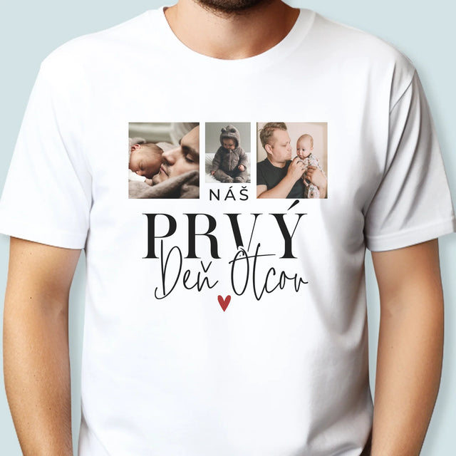 Fotokoláž: Na Prvý Deň Otcov - Pánske Tričko