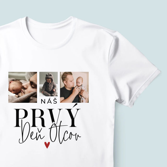 Fotokoláž: Na Prvý Deň Otcov - Pánske Tričko