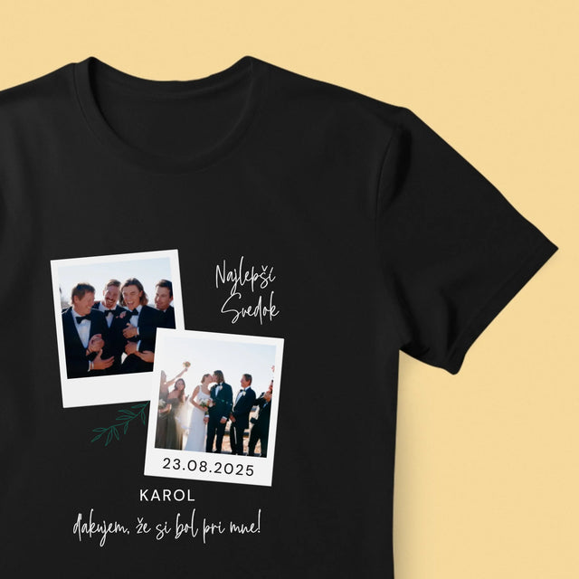 Fotokoláž: Najlepší Svedok Polaroidy - Pánske Tričko