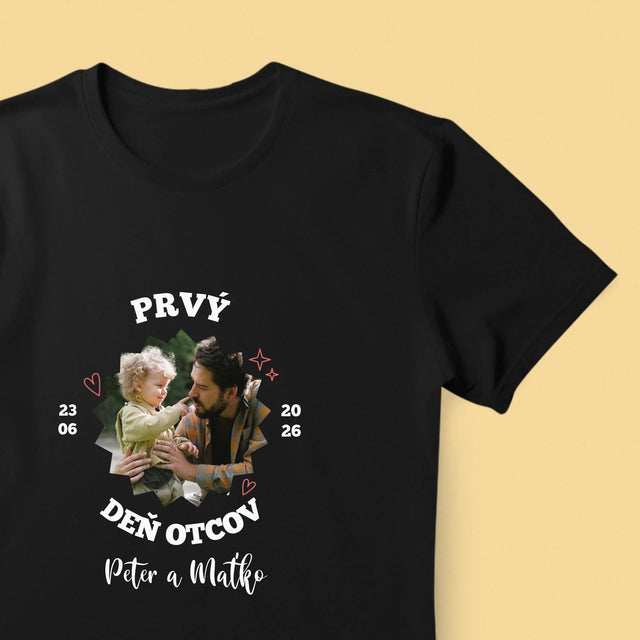 Fotografia A Podpis: Prvý Deň Otcov Spolu - Pánske Tričko
