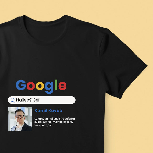 Fotografia A Podpis: Najlepší Šéf Výsledky Google - Pánske Tričko
