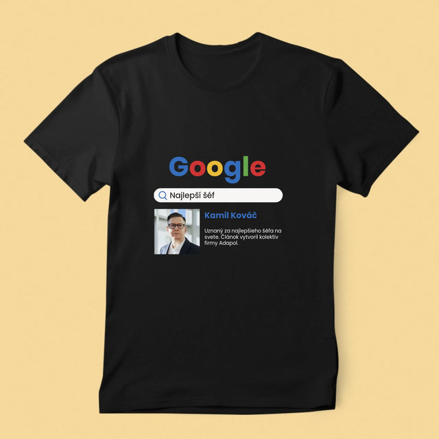 Fotografia A Podpis: Najlepší Šéf Výsledky Google - Pánske Tričko