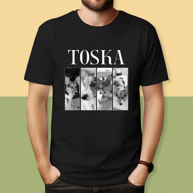 Fotokoláž: Klasický Bootleg S Domácim Miláčikom - Pánske Tričko