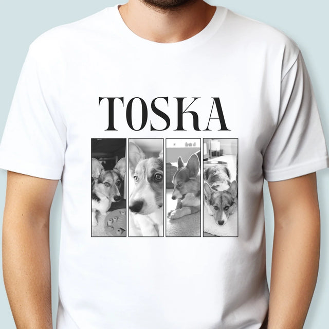 Fotokoláž: Klasický Bootleg S Domácim Miláčikom - Pánske Tričko