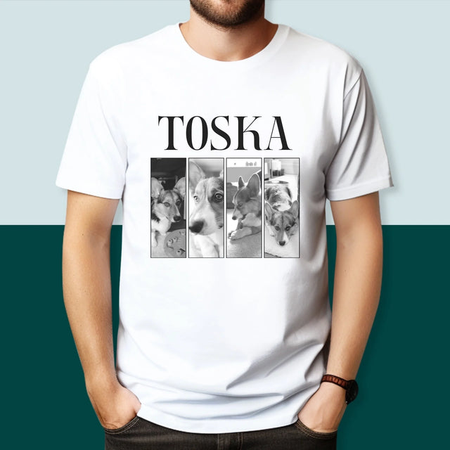 Fotokoláž: Klasický Bootleg S Domácim Miláčikom - Pánske Tričko