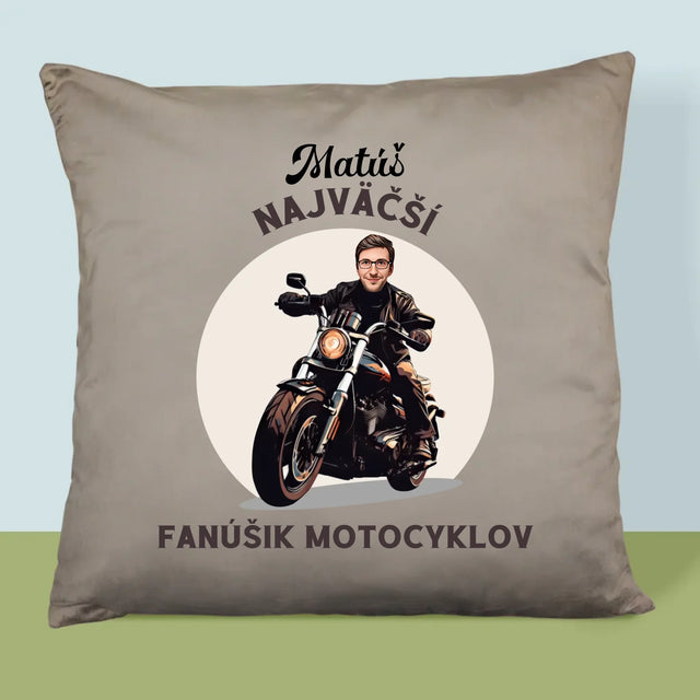 Tvoja Postava: Fanúšik Motocyklov - Vankúš 