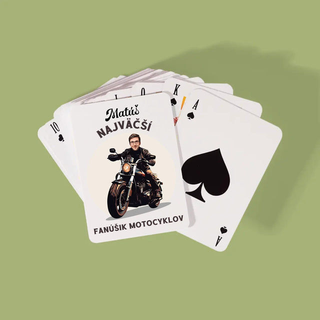 Tvoja Postava: Fanúšik Motocyklov - Hracie Karty