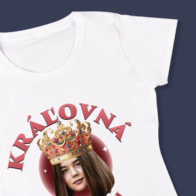 Fotografia A Podpis: Kráľovná Fotografia - Dámske Tričko